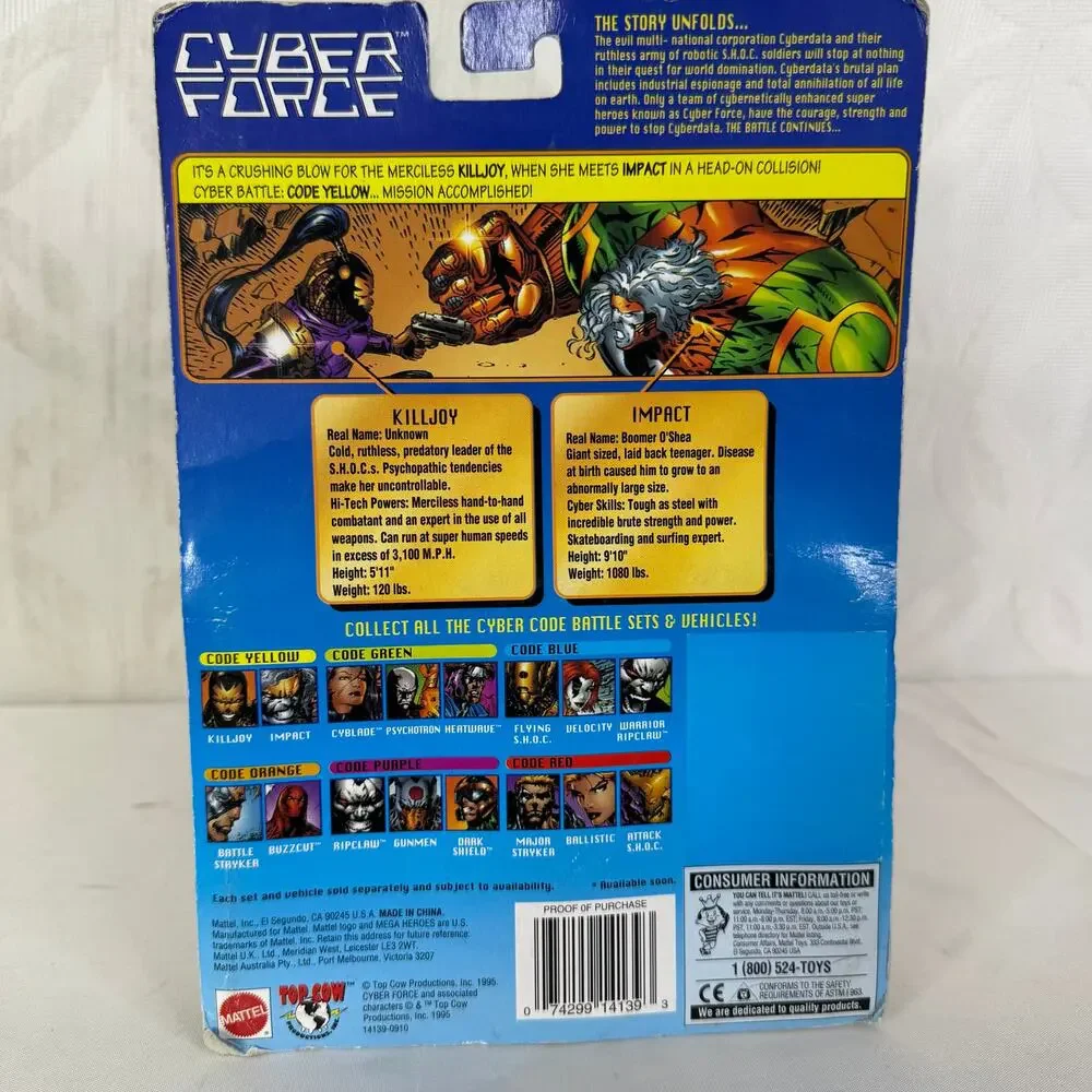 Cyber Force Mega‎ Heroes Sets Killjoy & Impact Limited Edition Collector Series
